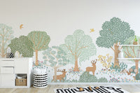 Storybook Deer Wallpaper Mural - Wallanza