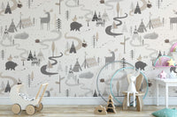 Forest road design for serene storybook decor
