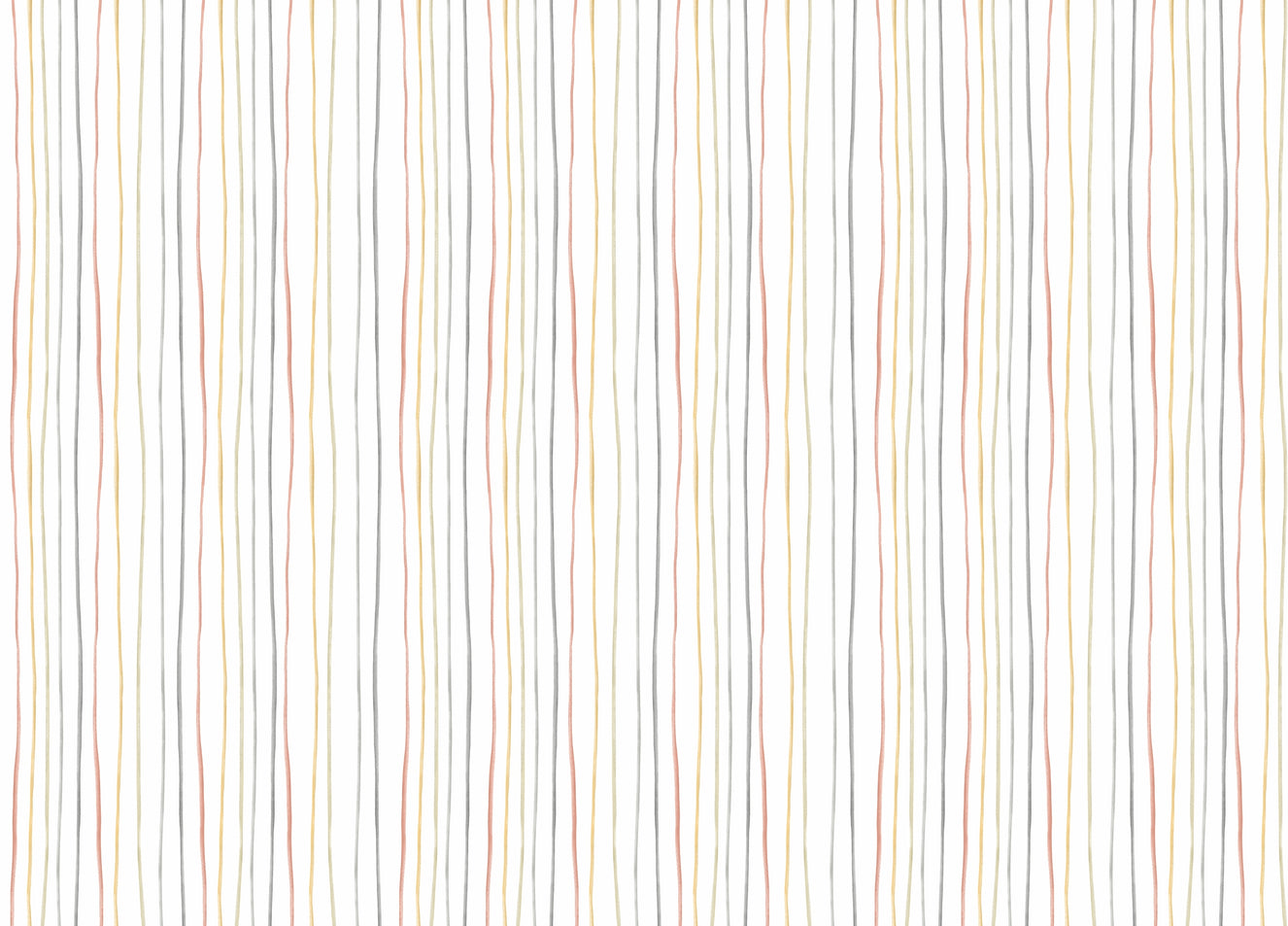 Pastel Colors Hand Drawn Striped Pattern Wallpaper