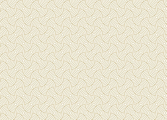 Gold Color Circle Abstract Wave Stripe Luxury Wallpaper