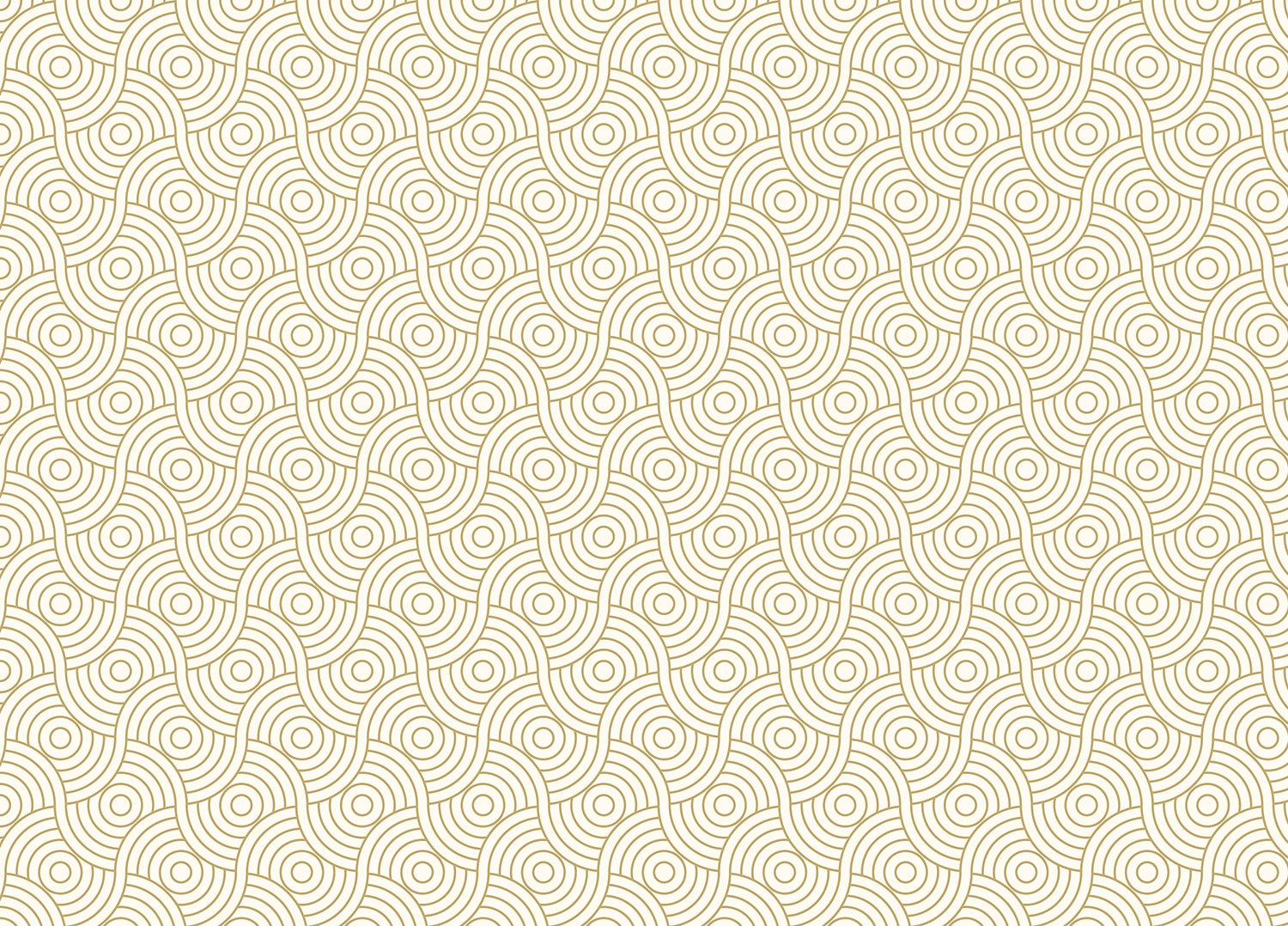 Gold Color Circle Abstract Wave Stripe Luxury Wallpaper
