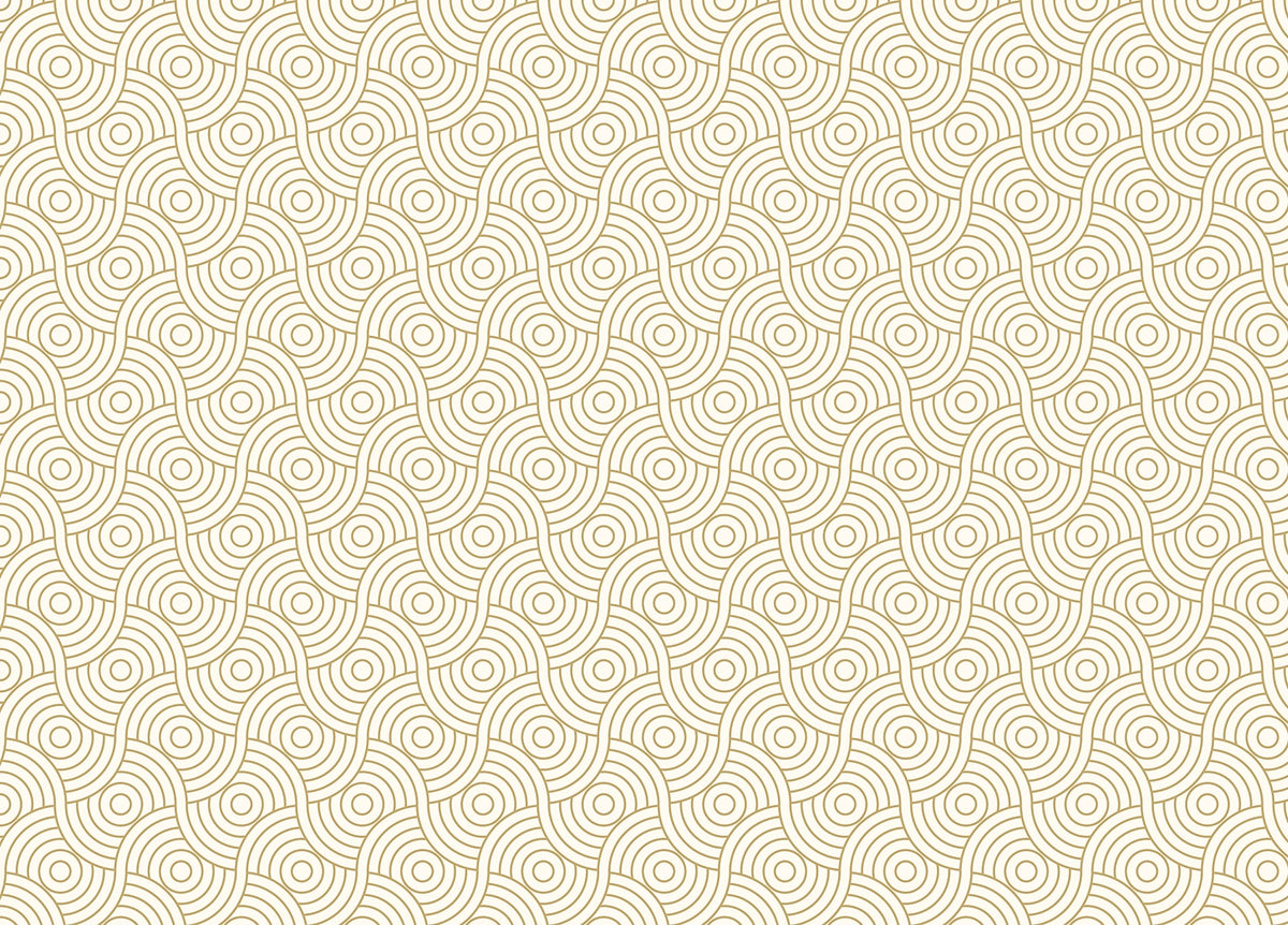 Gold Color Circle Abstract Wave Stripe Luxury Wallpaper in your room — zoomed