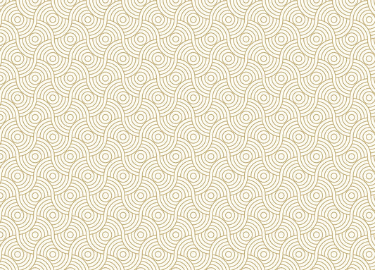 Gold Color Circle Abstract Wave Stripe Luxury Wallpaper