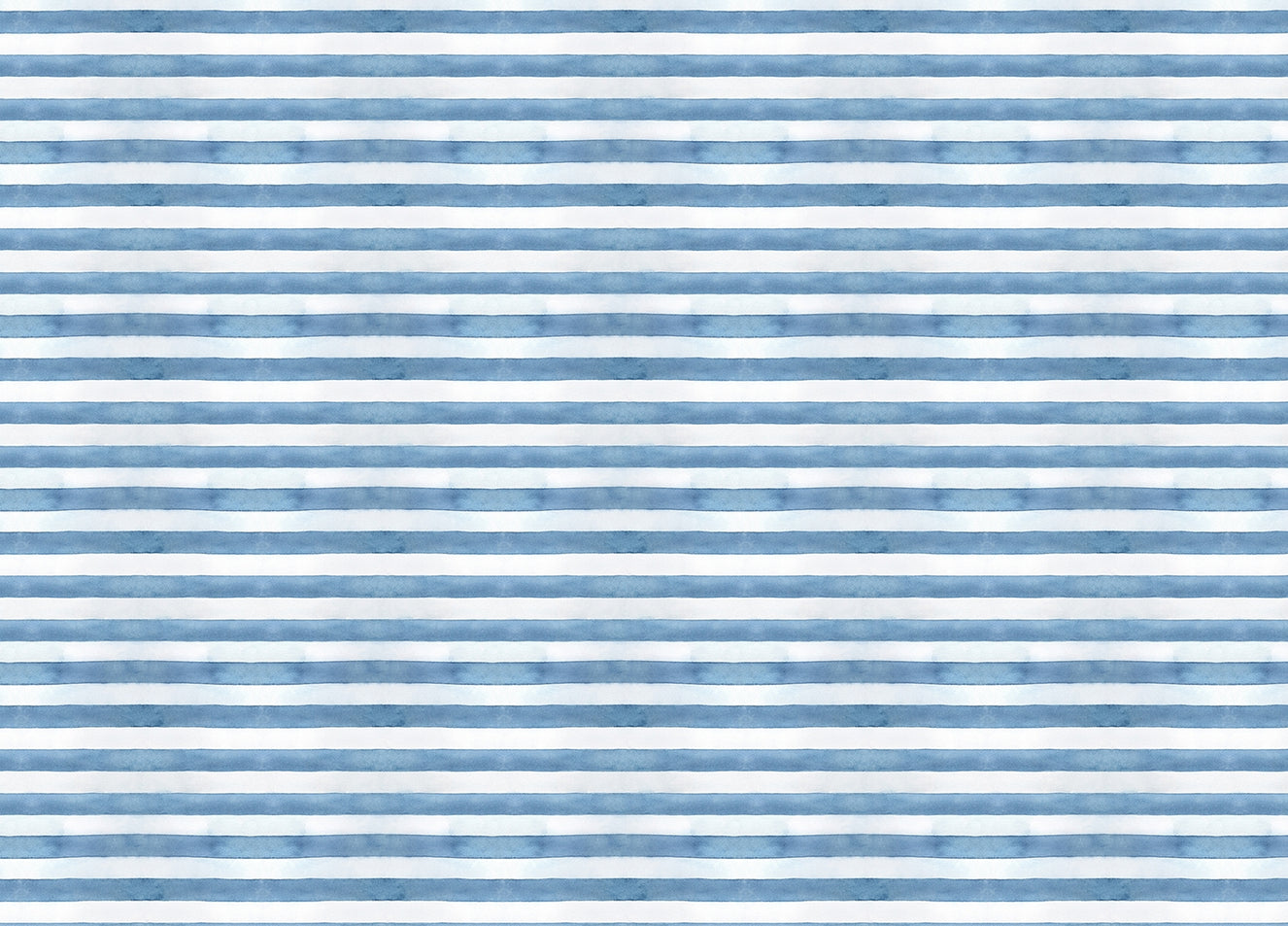Beautiful Blue and White Watercolor Stripe Wallpaper