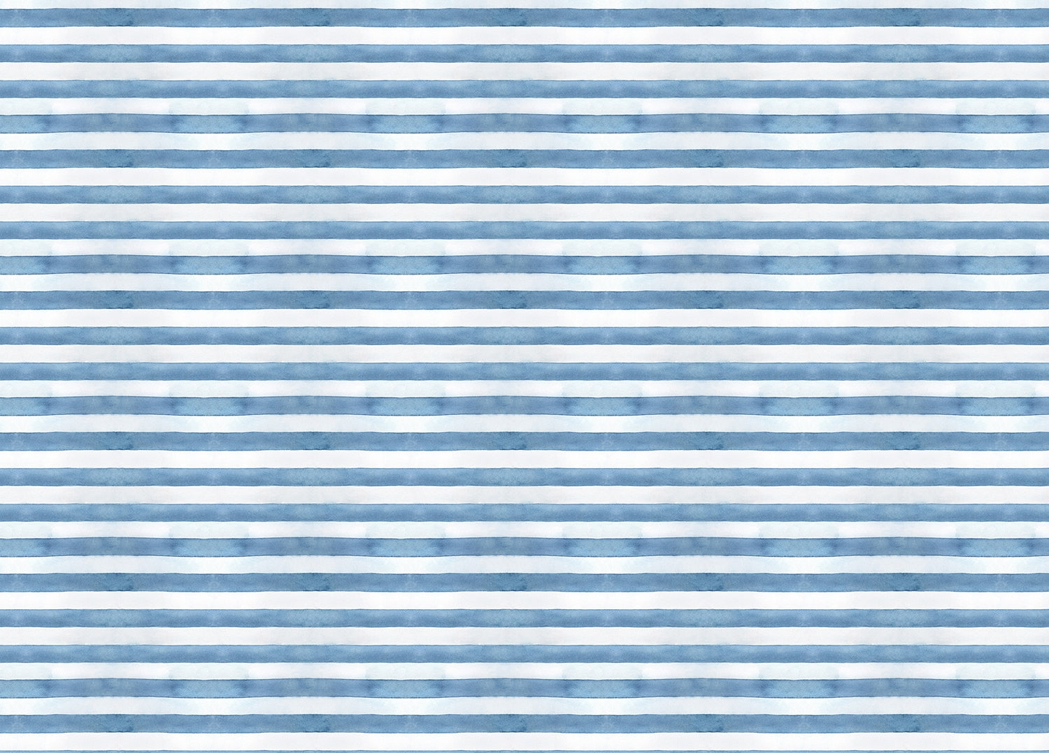 Beautiful Blue and White Watercolor Stripe Wallpaper