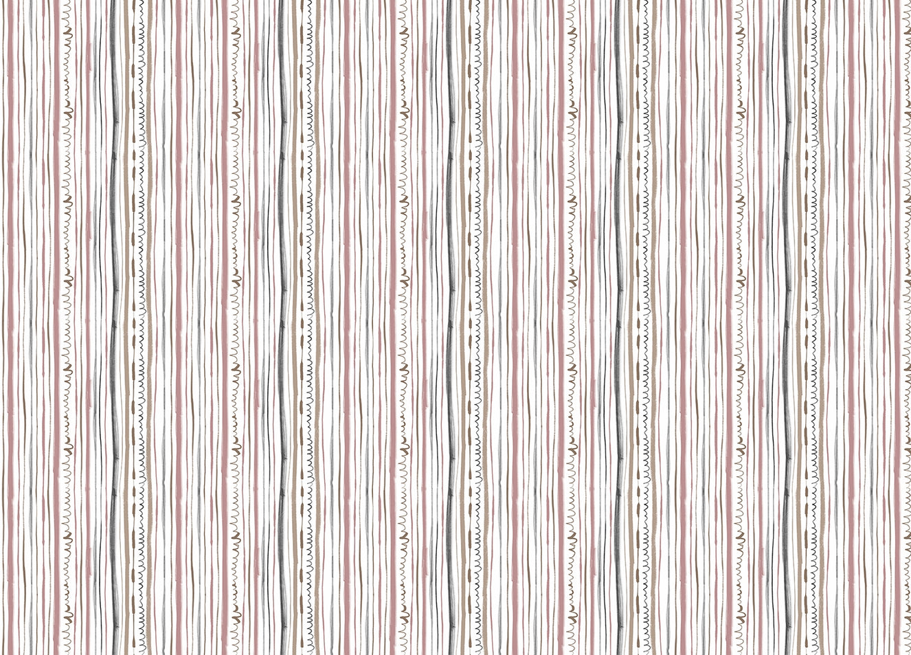 Pastel Color Lines and Thicknesses Design Wallpaper