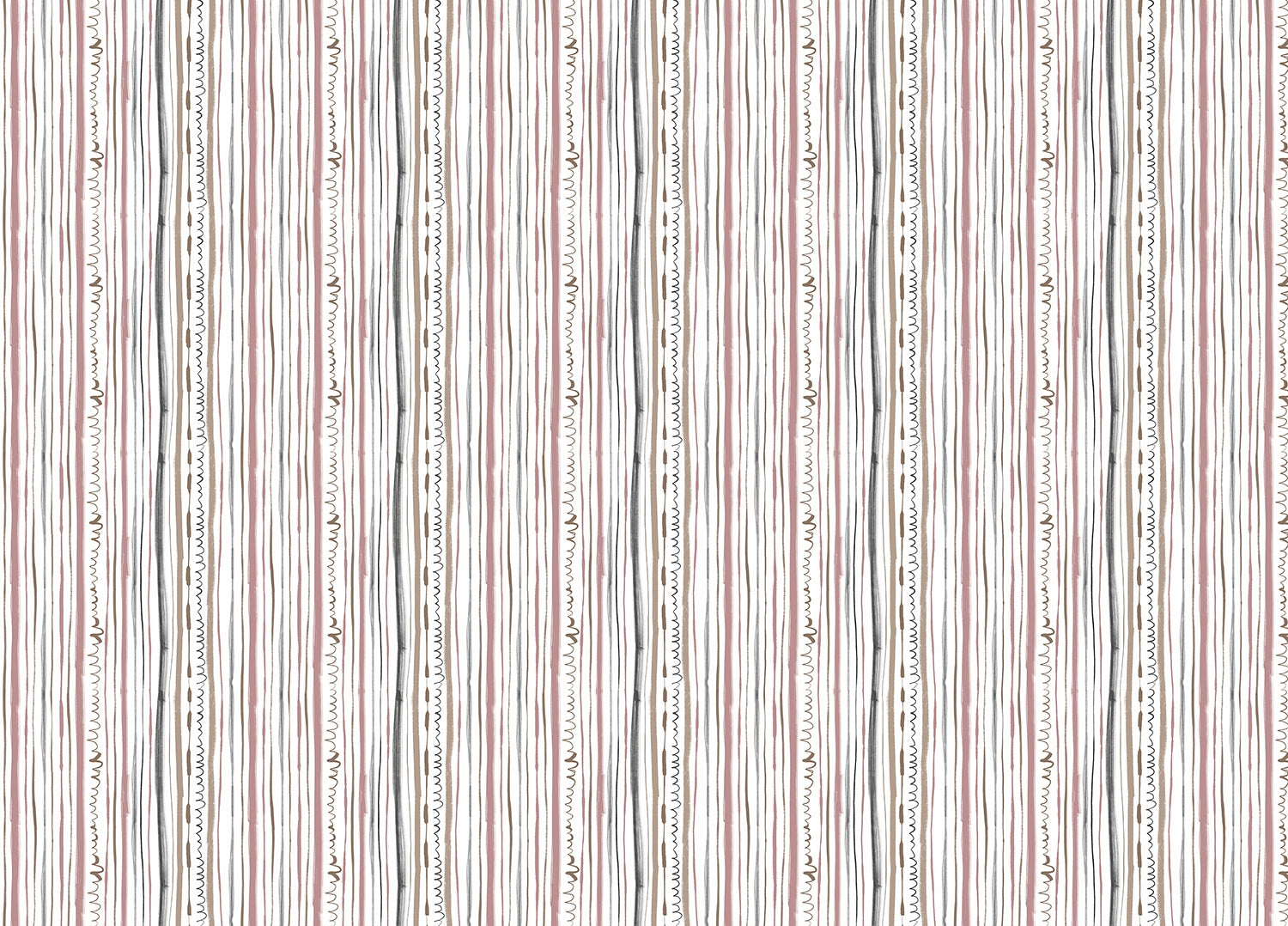 Pastel Color Lines and Thicknesses Design Wallpaper