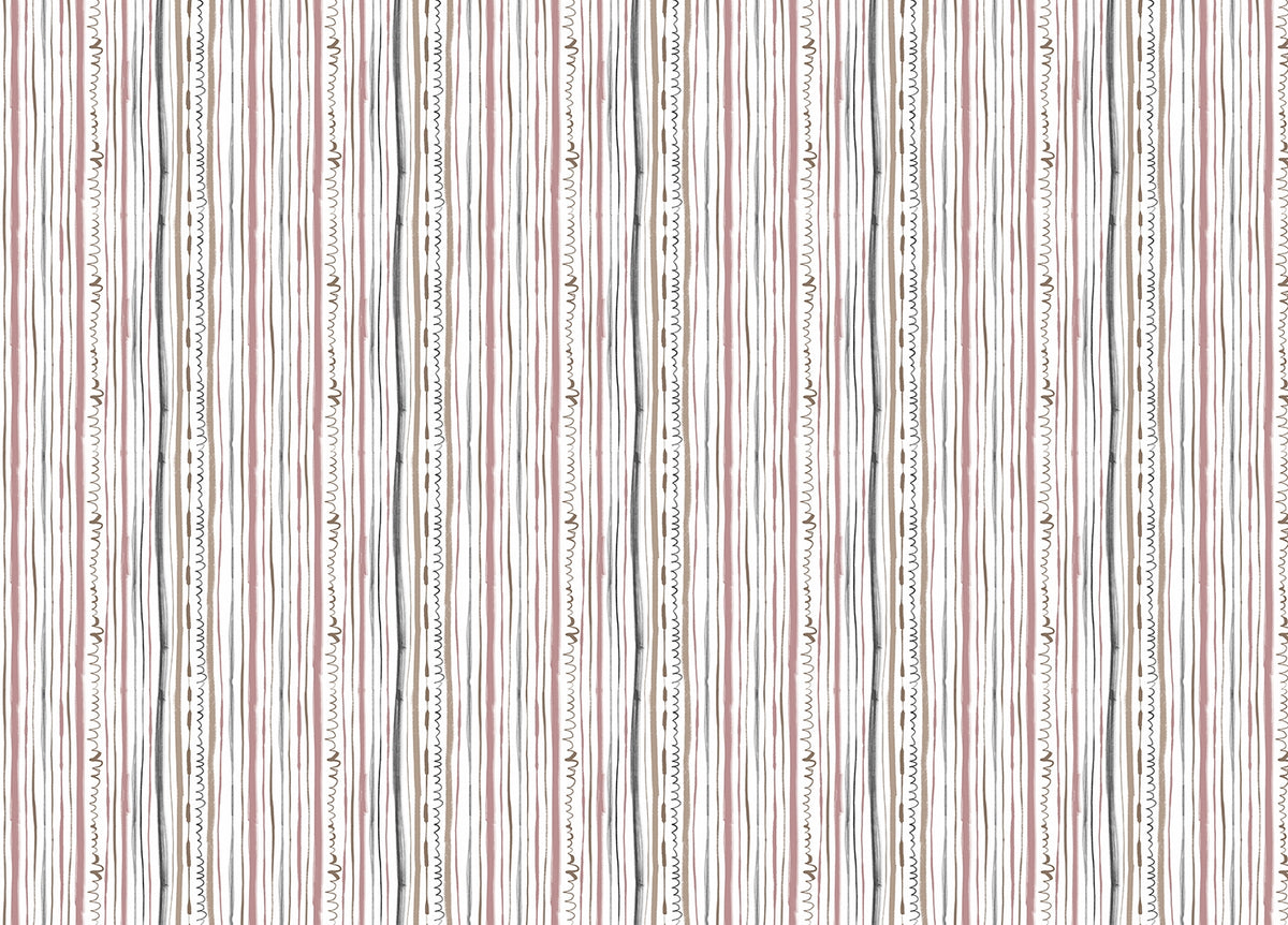 Pastel Color Lines and Thicknesses Design Wallpaper in your room — zoomed