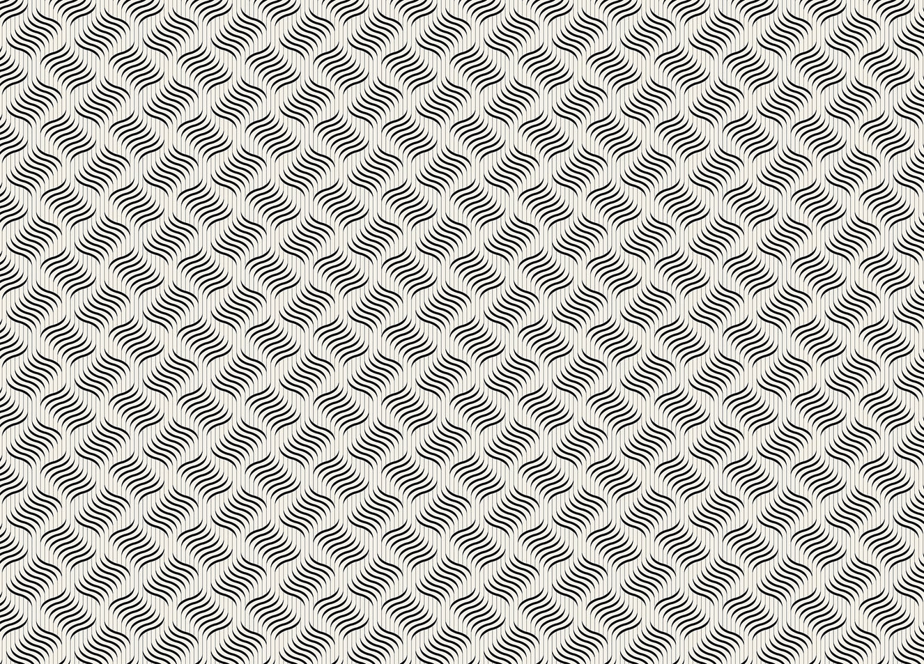 Ripple Monochrome Geometric Waves Wallpaper