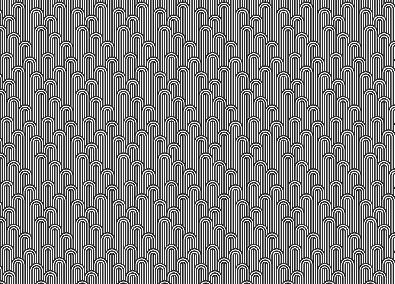 Twisted Lines Stripy Weaving Black and White Wallpaper