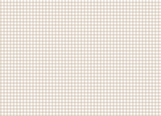 Beige Color Scozzese Shabby Stripe Wallpaper