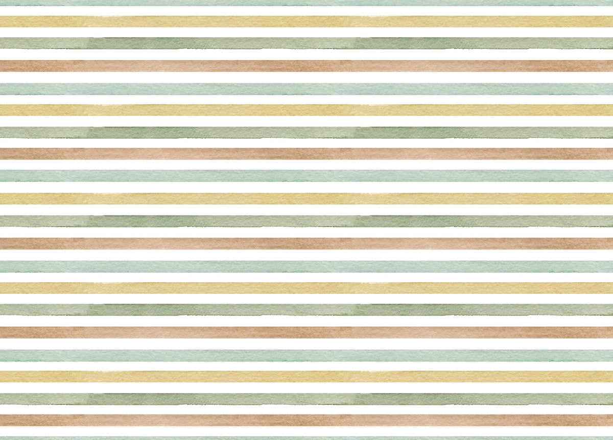 Colorful Watercolor Abstract Striped Wallpaper For Walls in your room — zoomed
