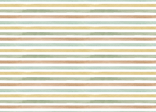 Colorful Watercolor Abstract Striped Wallpaper For Walls