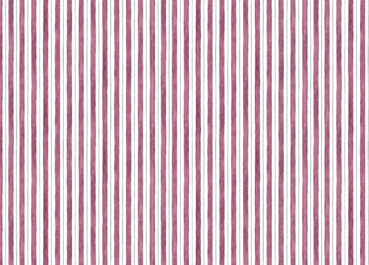 Pink and White Color Vertical Striped Wallpaper