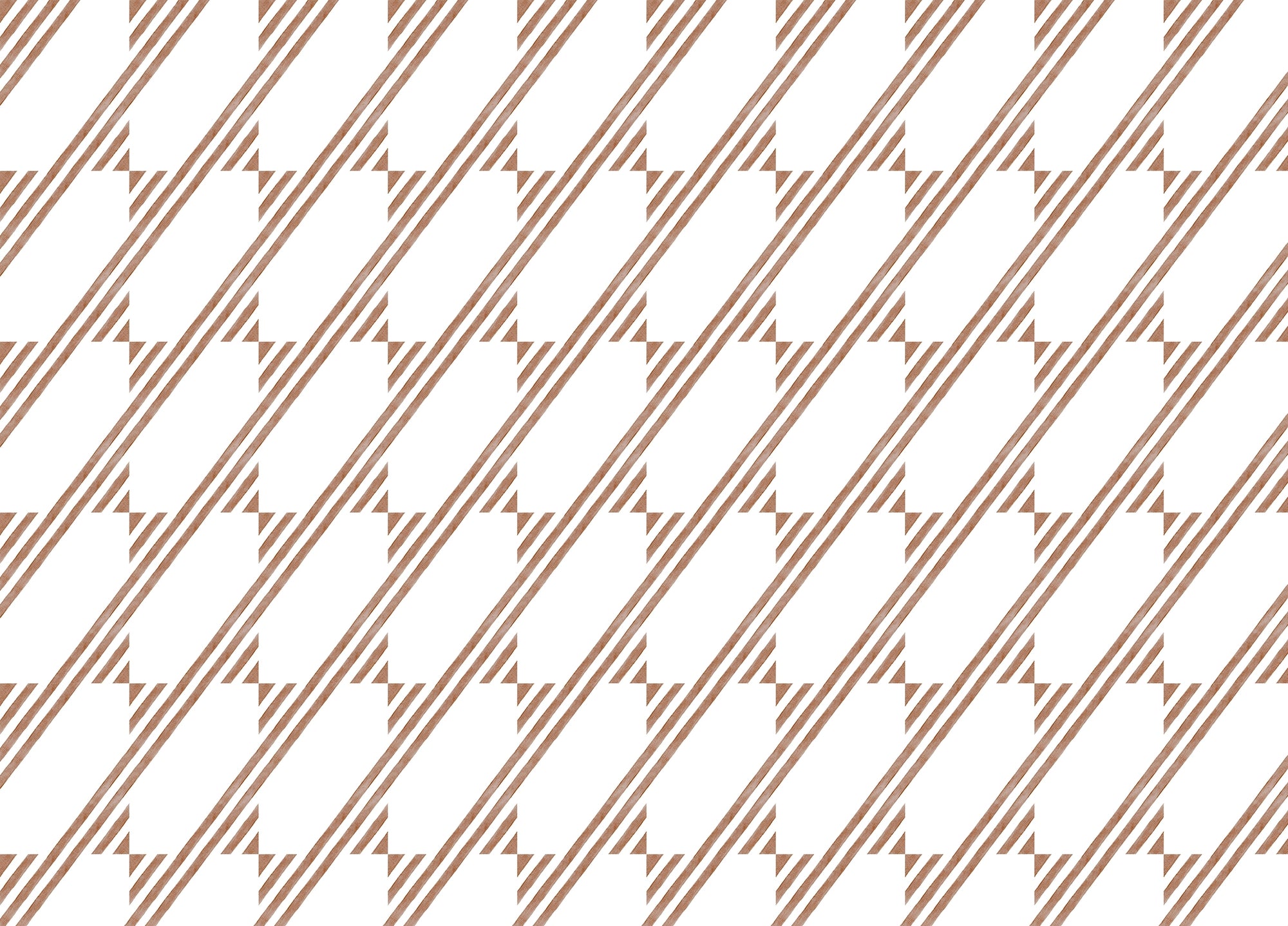 Brown Color Diagonal Stripe Wallpaper For Walls