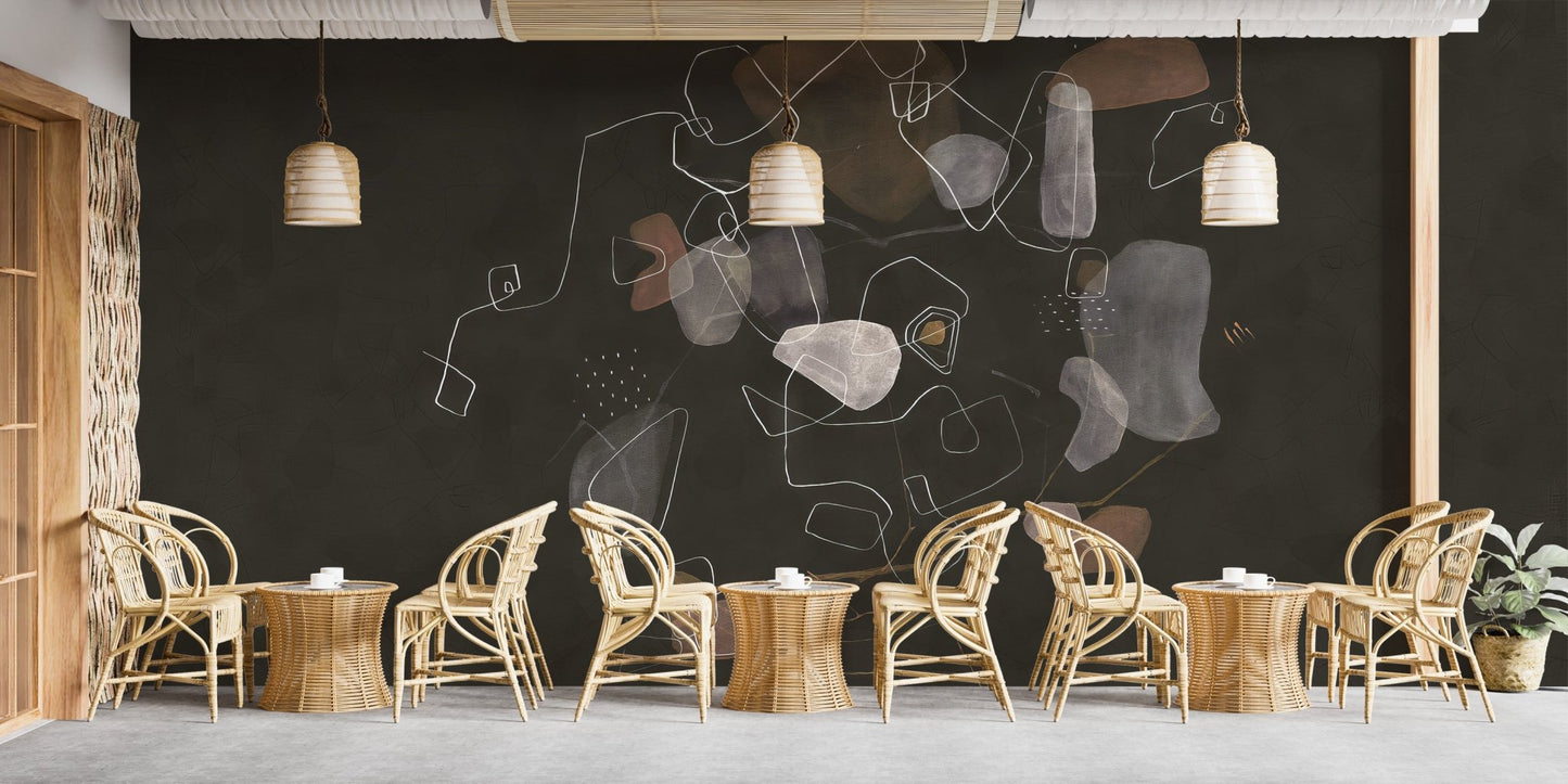 Stylish Abstract Wallpaper Mural - Wallanza