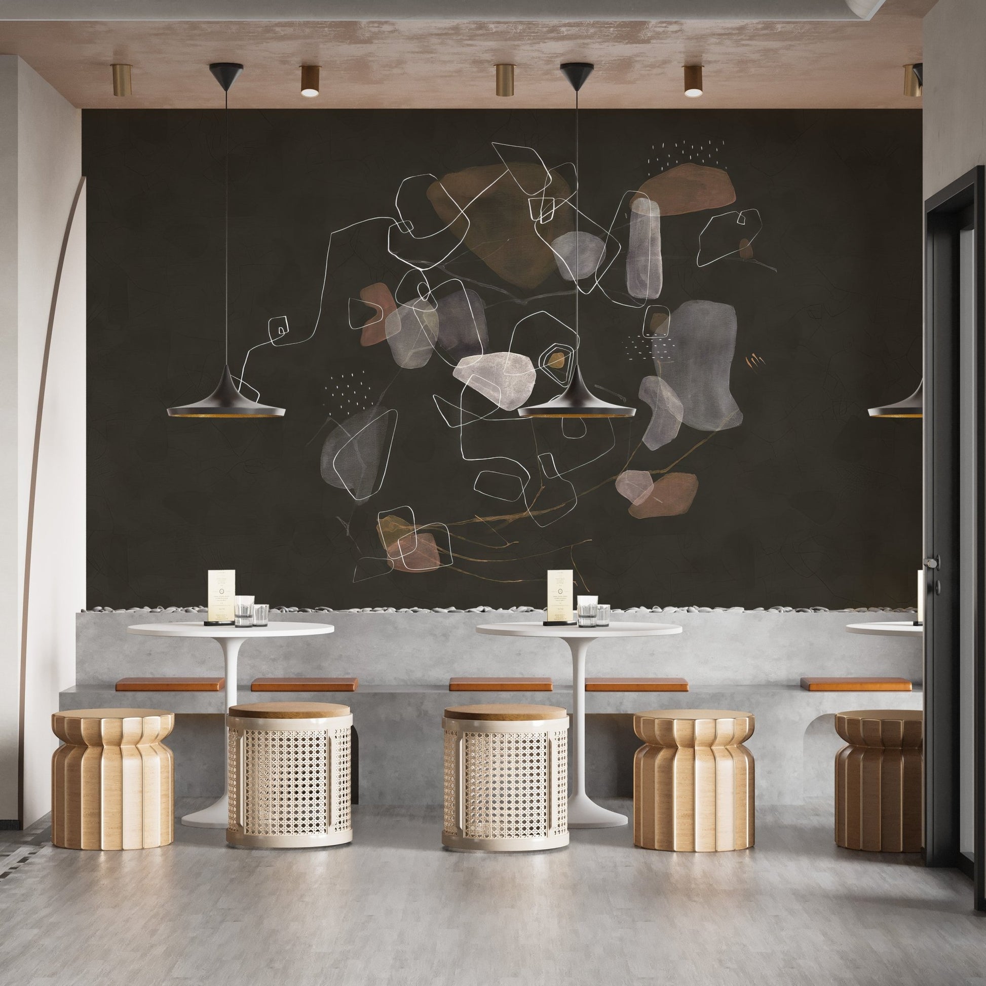 Stylish Abstract Wallpaper Mural - Wallanza