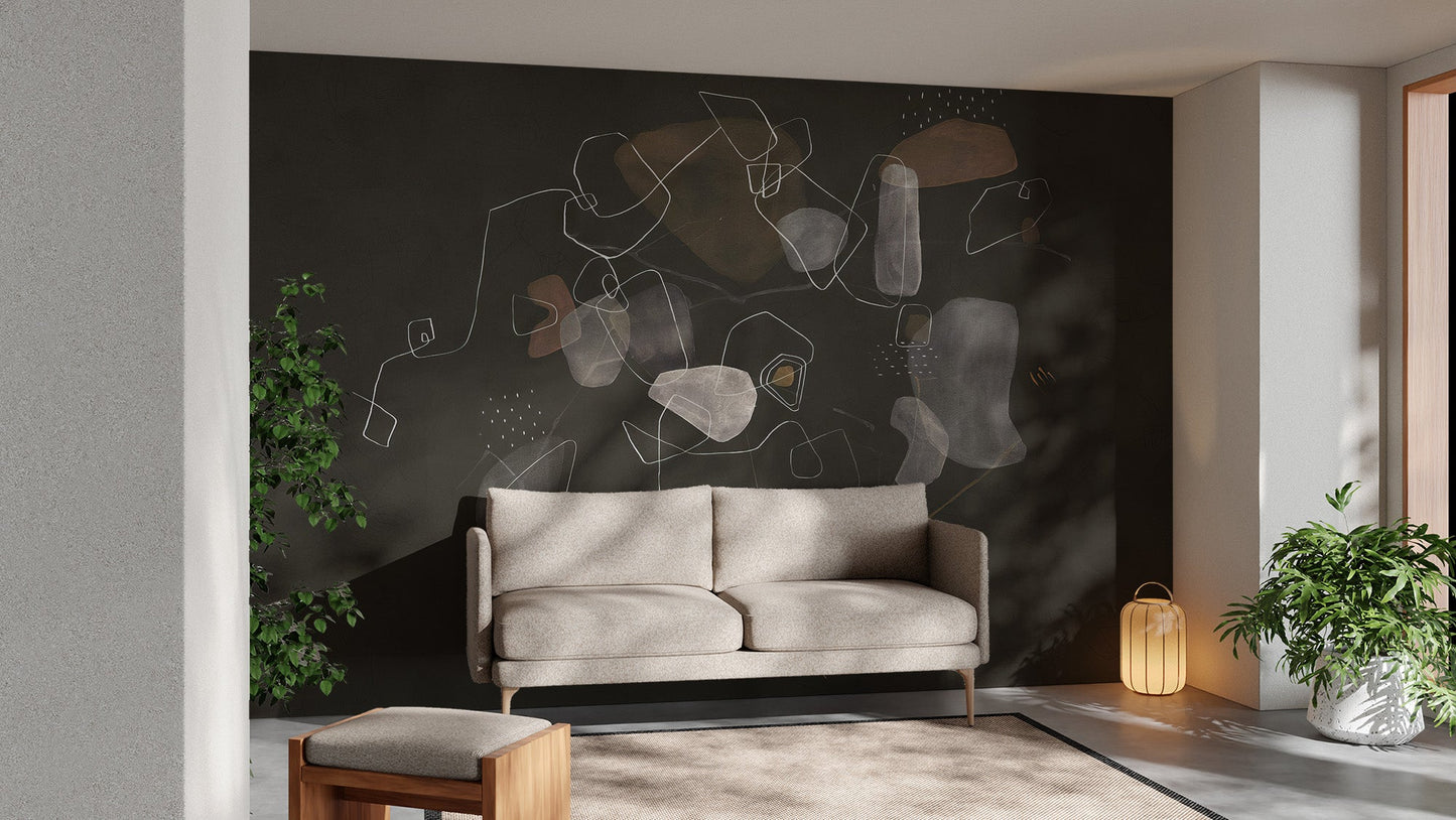 Stylish Abstract Wallpaper Mural - Wallanza