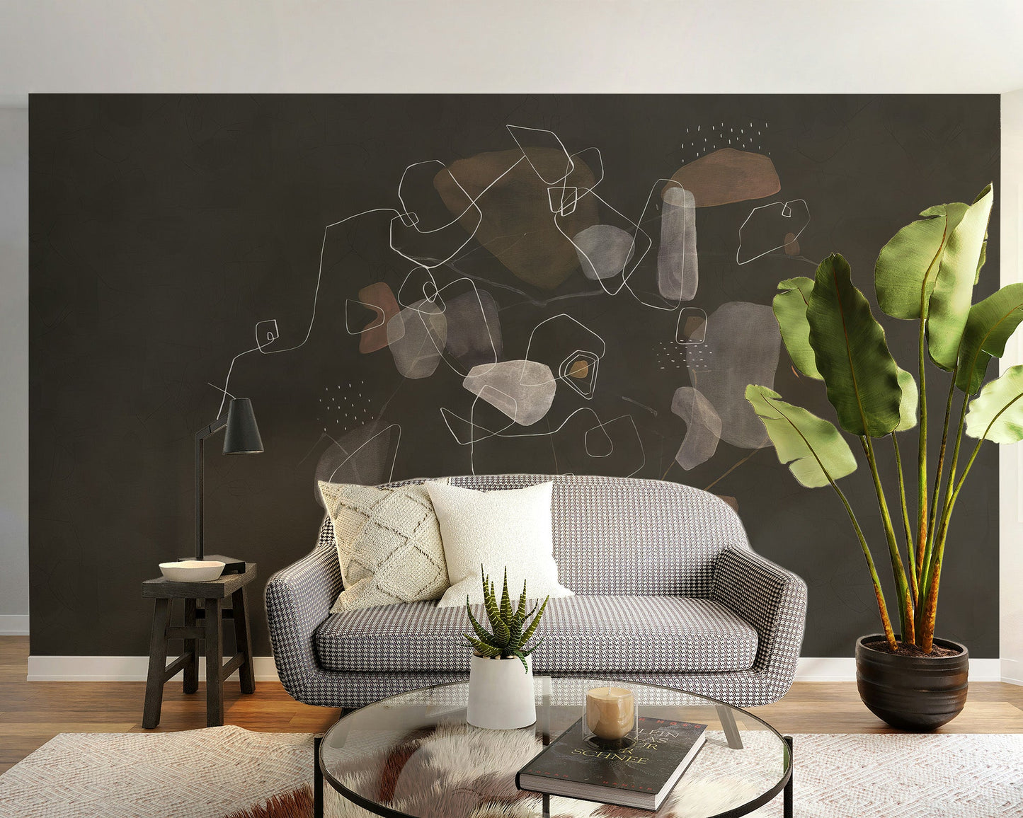 Stylish Abstract Wallpaper Mural - Wallanza