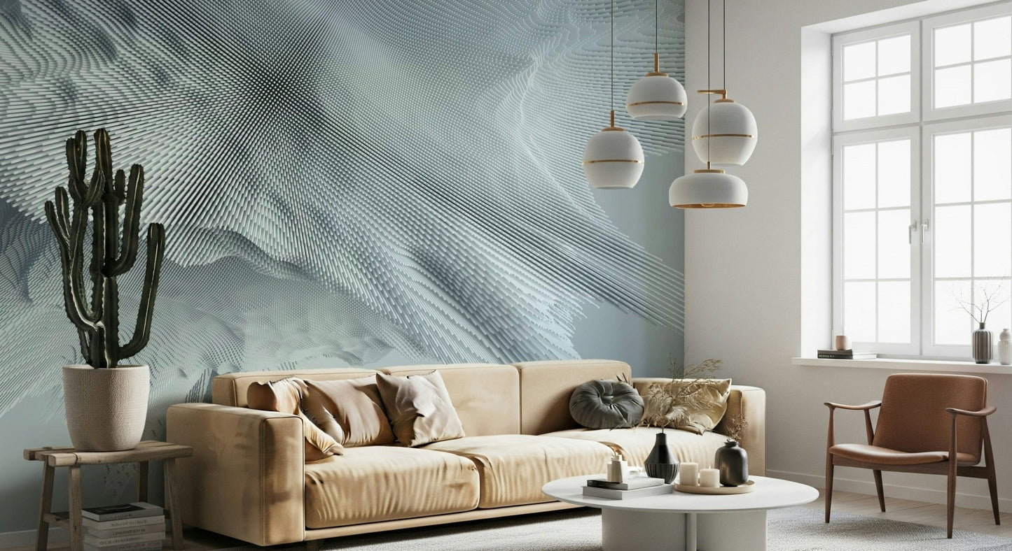 Subtle Peaks Textured Gradient Wall Mural - Wallanza