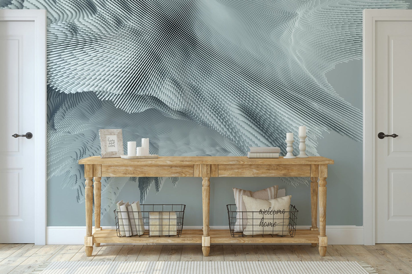 Subtle Peaks Textured Gradient Wall Mural - Wallanza