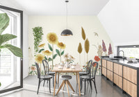 Sunflower Field Wallpaper Mural - Wallanza