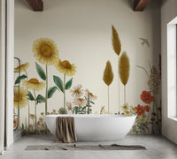 Sunflower Field Wallpaper Mural - Wallanza