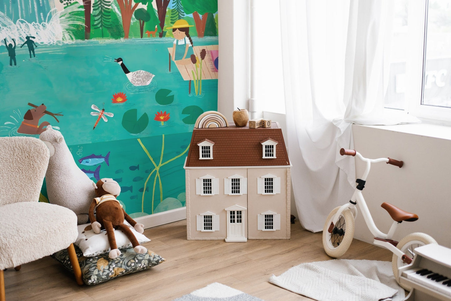 Sunny Picnic Kids Wall Mural - Wallanza