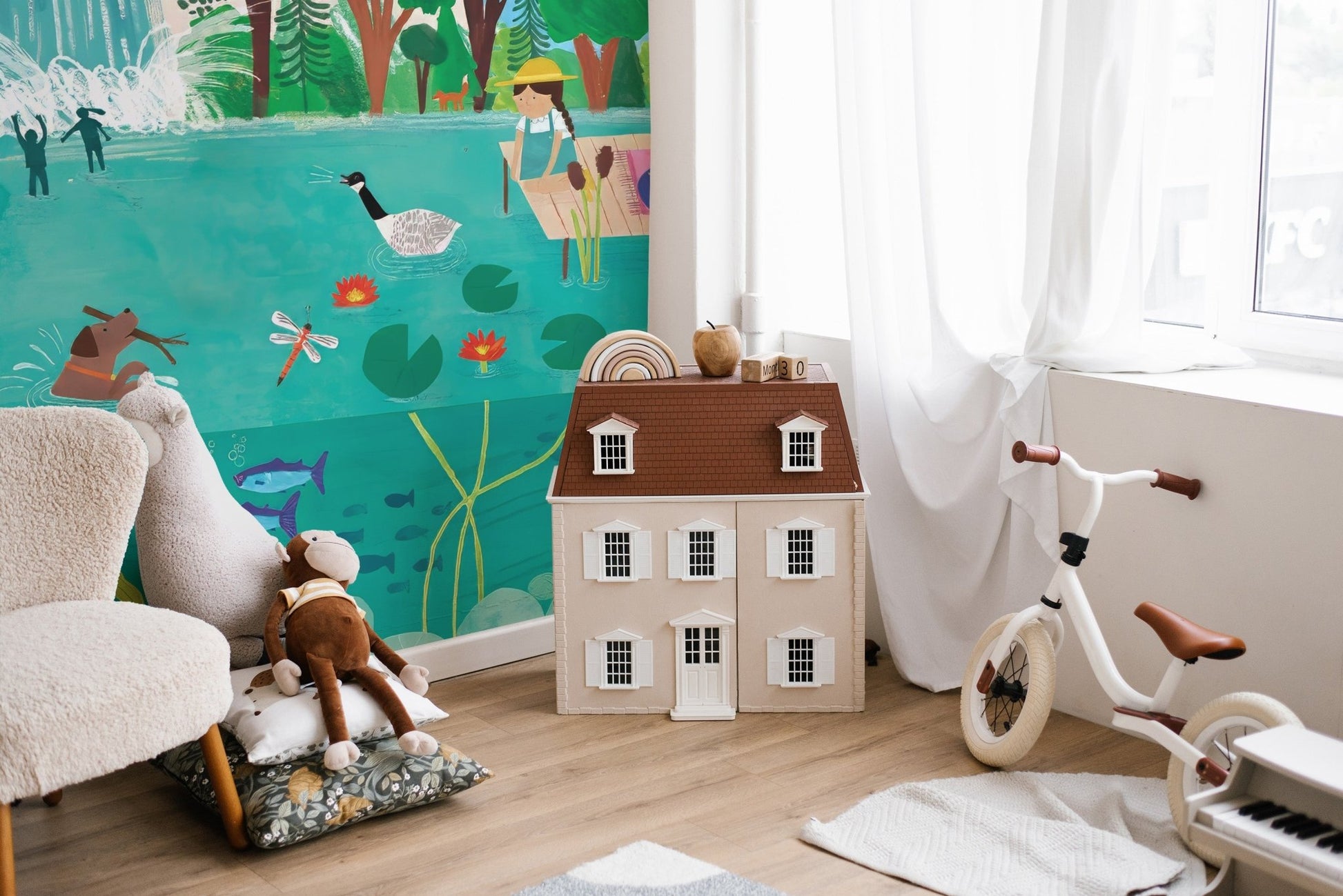Sunny Picnic Kids Wall Mural - Wallanza