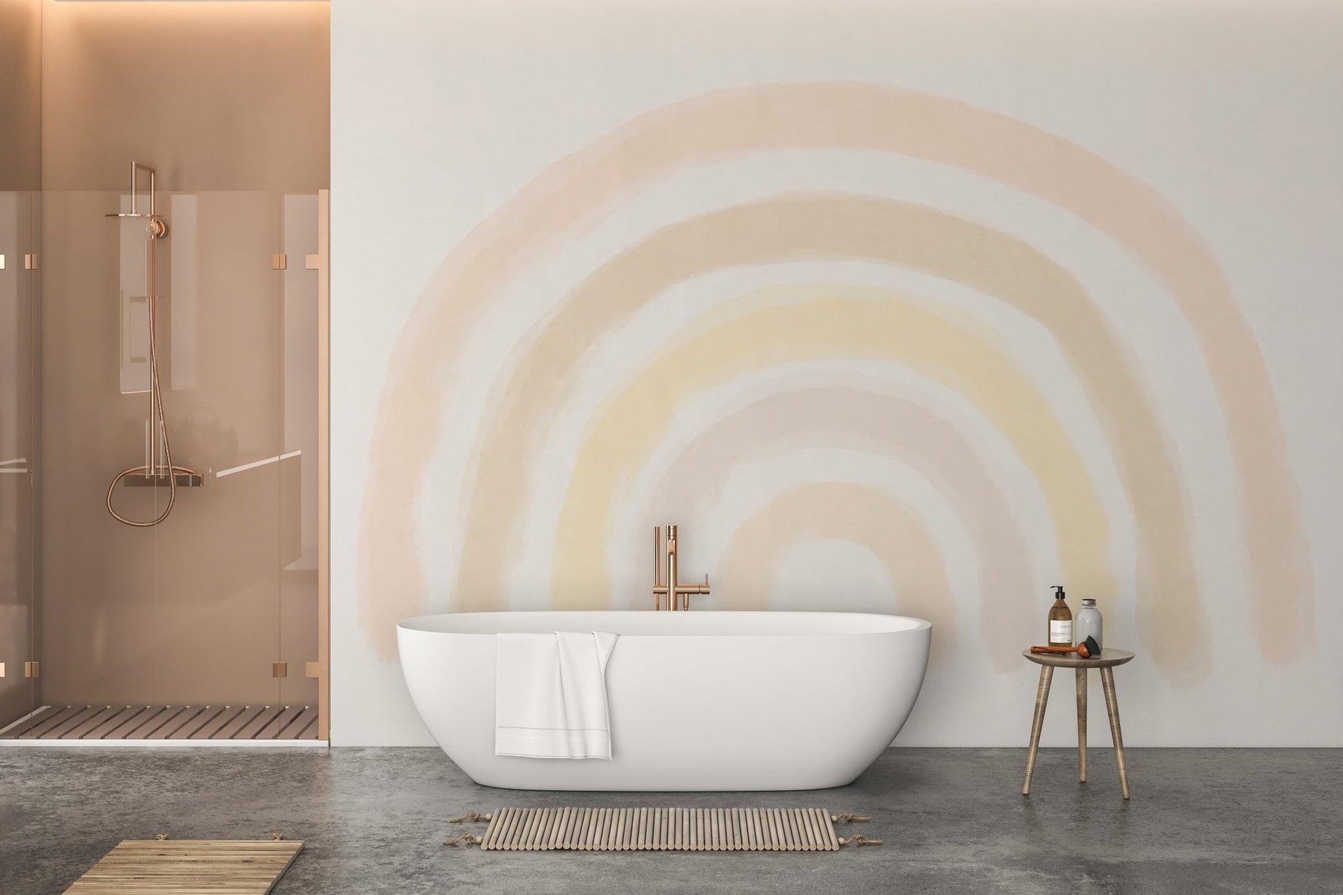 Sunrise Rainbow Wallpaper Mural - Wallanza
