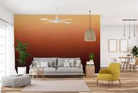 Vibrant sunset mural with textured design
