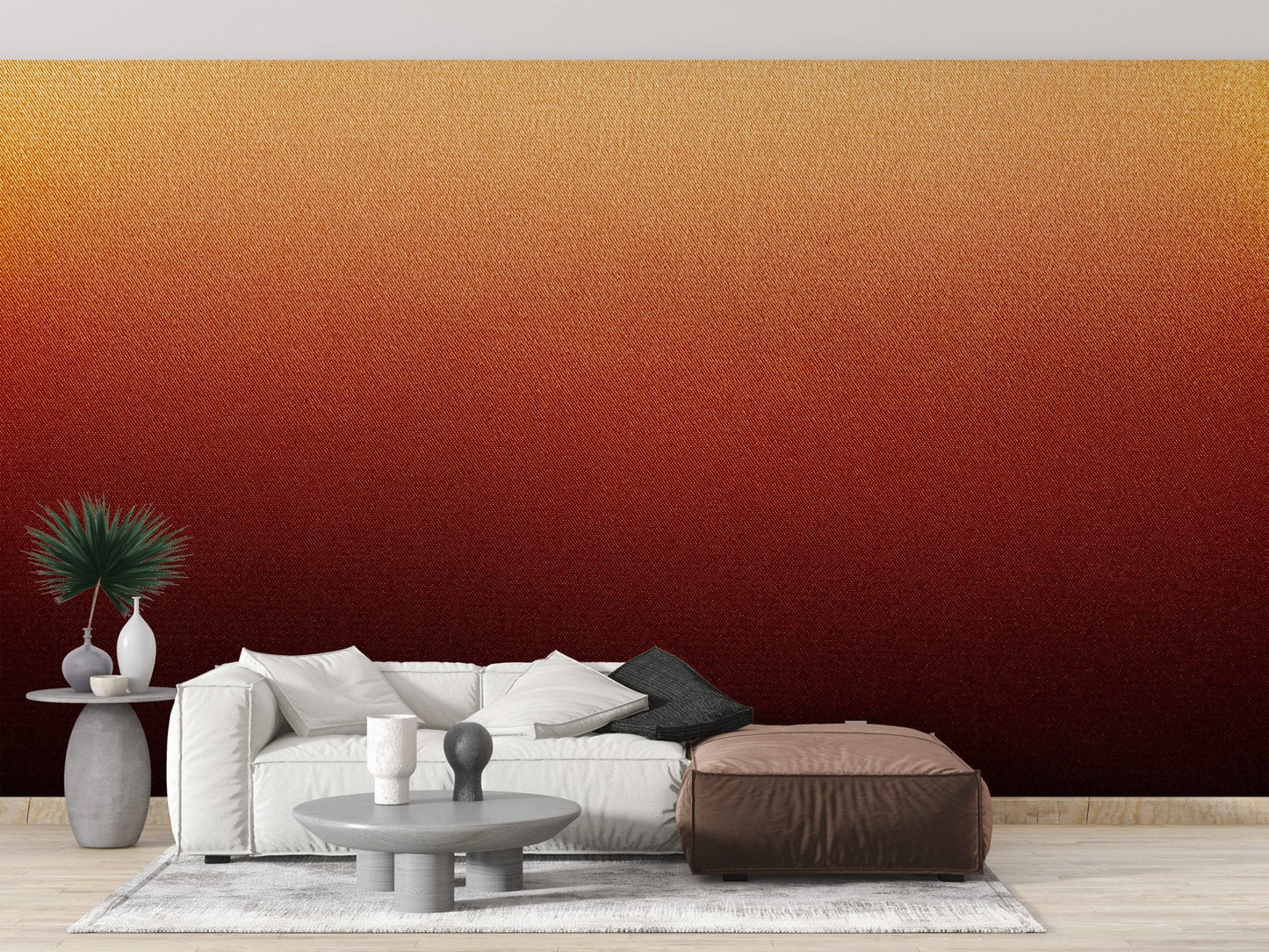 Stylish sunset ombre mural for interiors
