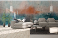 Sunset Seascape Watercolor Wall Mural - Wallanza