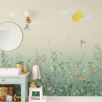 Sunshine Garden Wallpaper Mural - Wallanza
