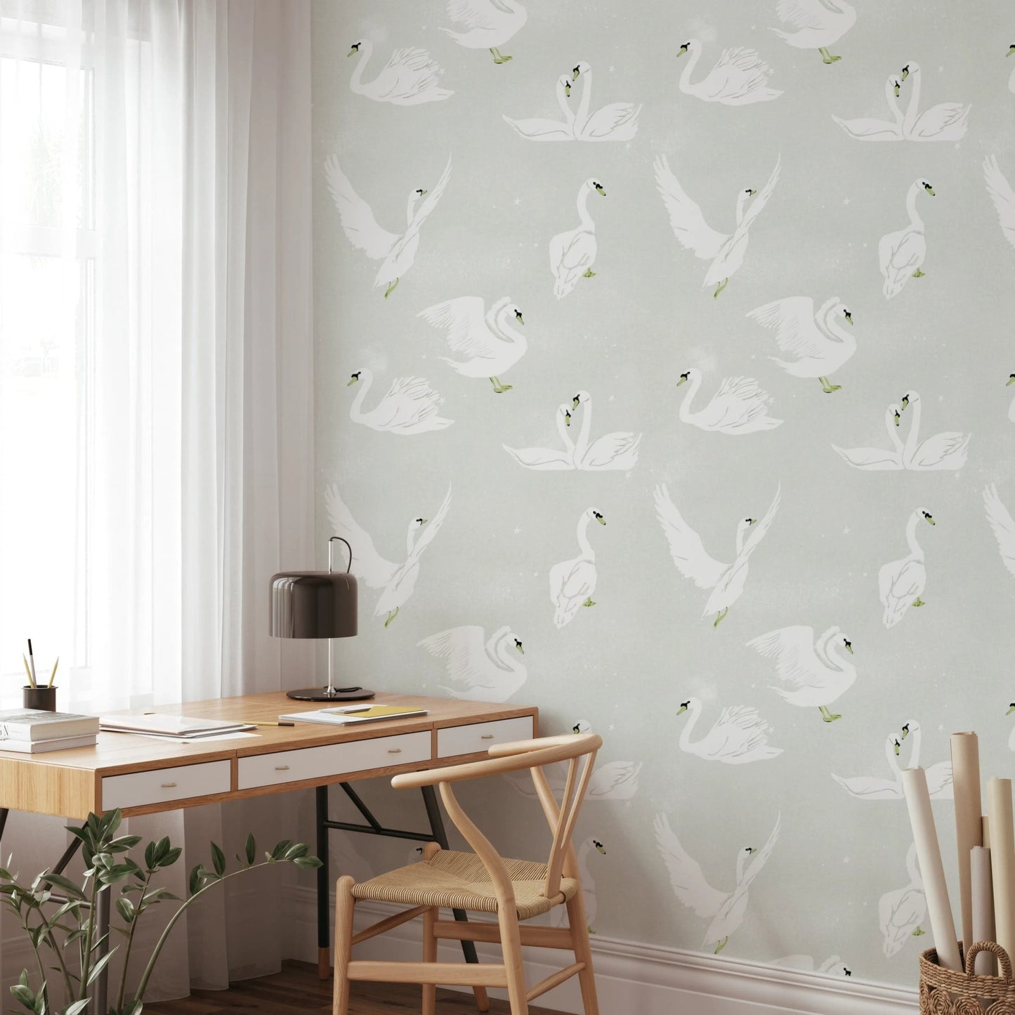Swan Lake Reverie Wallpaper⁠ - Wallanza