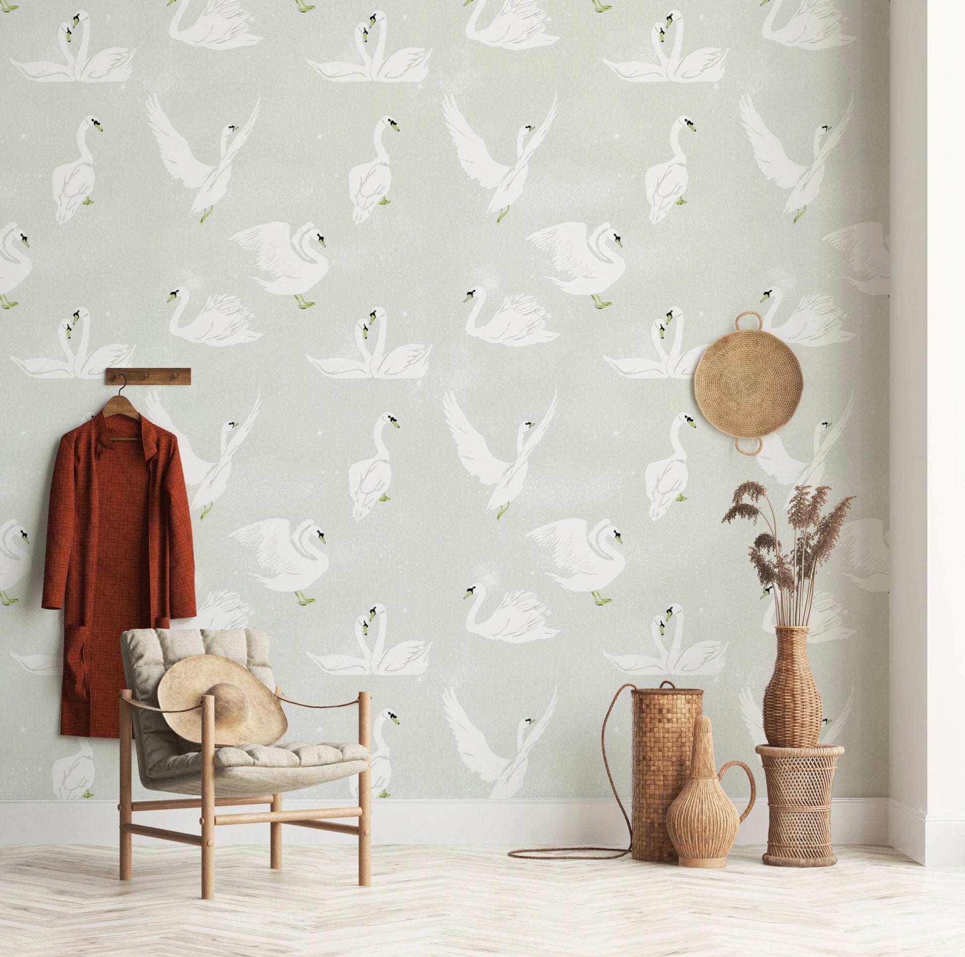 Swan Lake Reverie Wallpaper⁠ - Wallanza