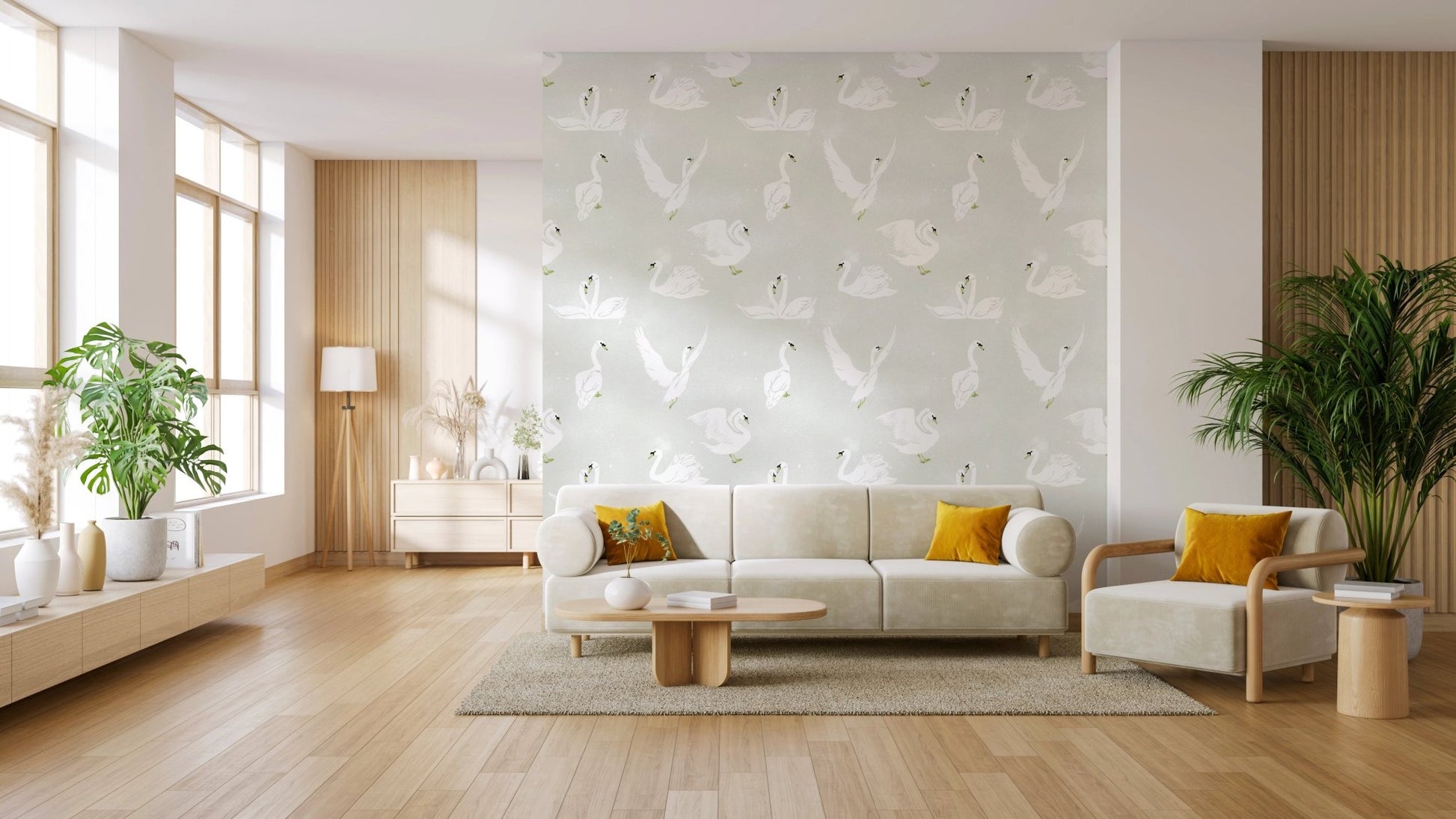 Swan Lake Reverie Wallpaper⁠ - Wallanza