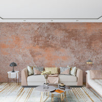 Terra Cotta Rust Wall Mural - Wallanza