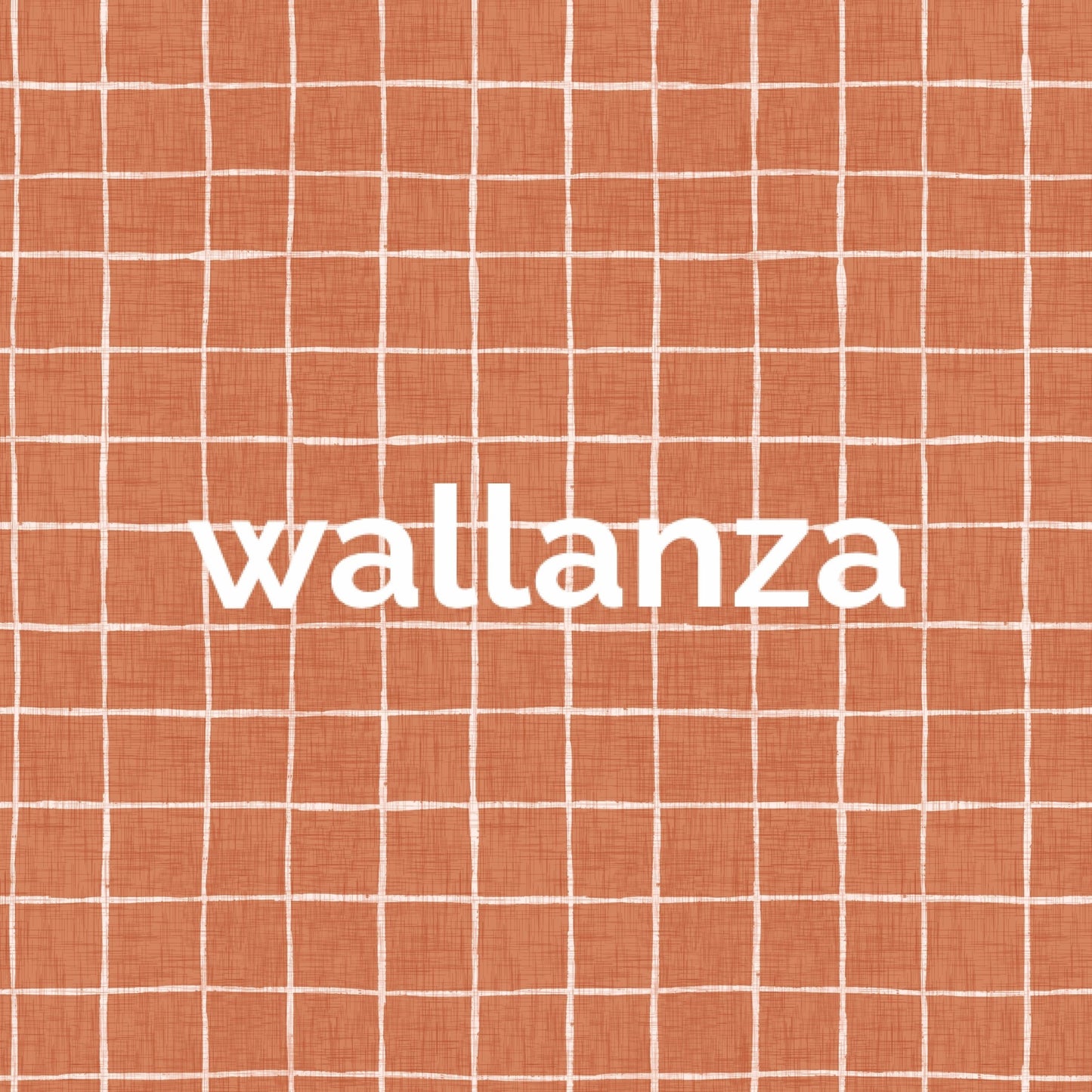 Soft terracotta backdrop with white lines wallpaper murals.