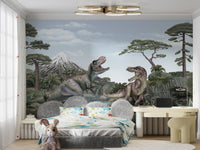 Terrific T - Rex Dinosaur Mural Wallpaper - Wallanza