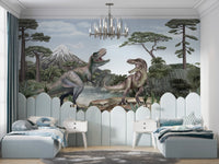 Terrific T - Rex Dinosaur Mural Wallpaper - Wallanza