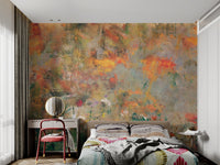 Textured Abstract Floral Wallpaper - Wallanza