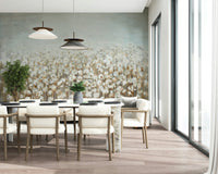 Textured Cotton Field Wall Mural - Wallanza
