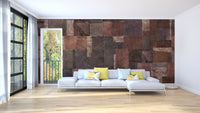 Textured Earth Tones Wallpaper Mural - Wallanza
