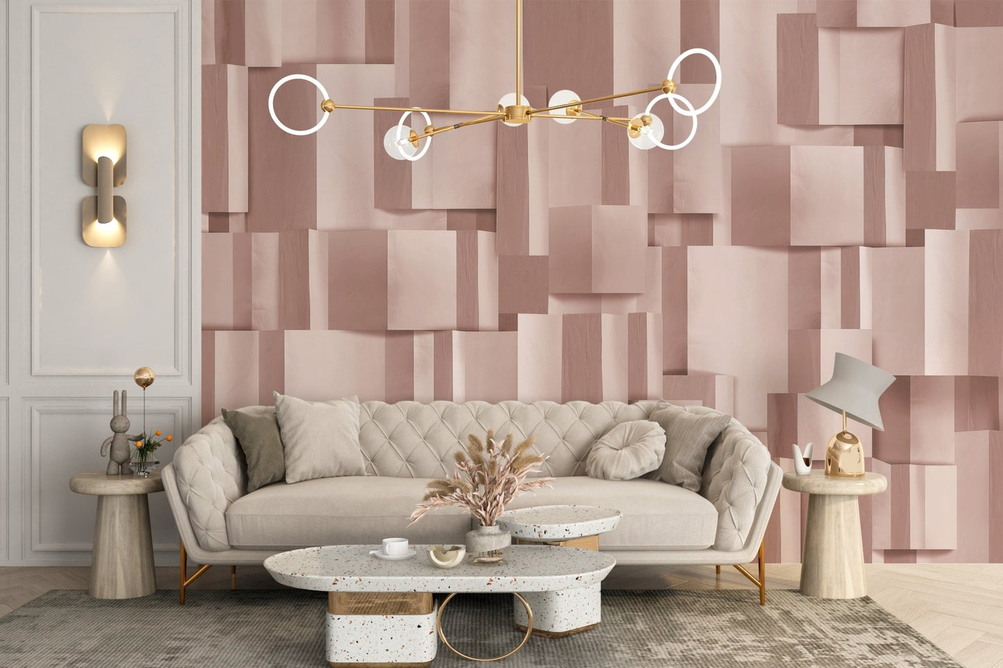 Textured Elegance Wallpaper Mural - Wallanza