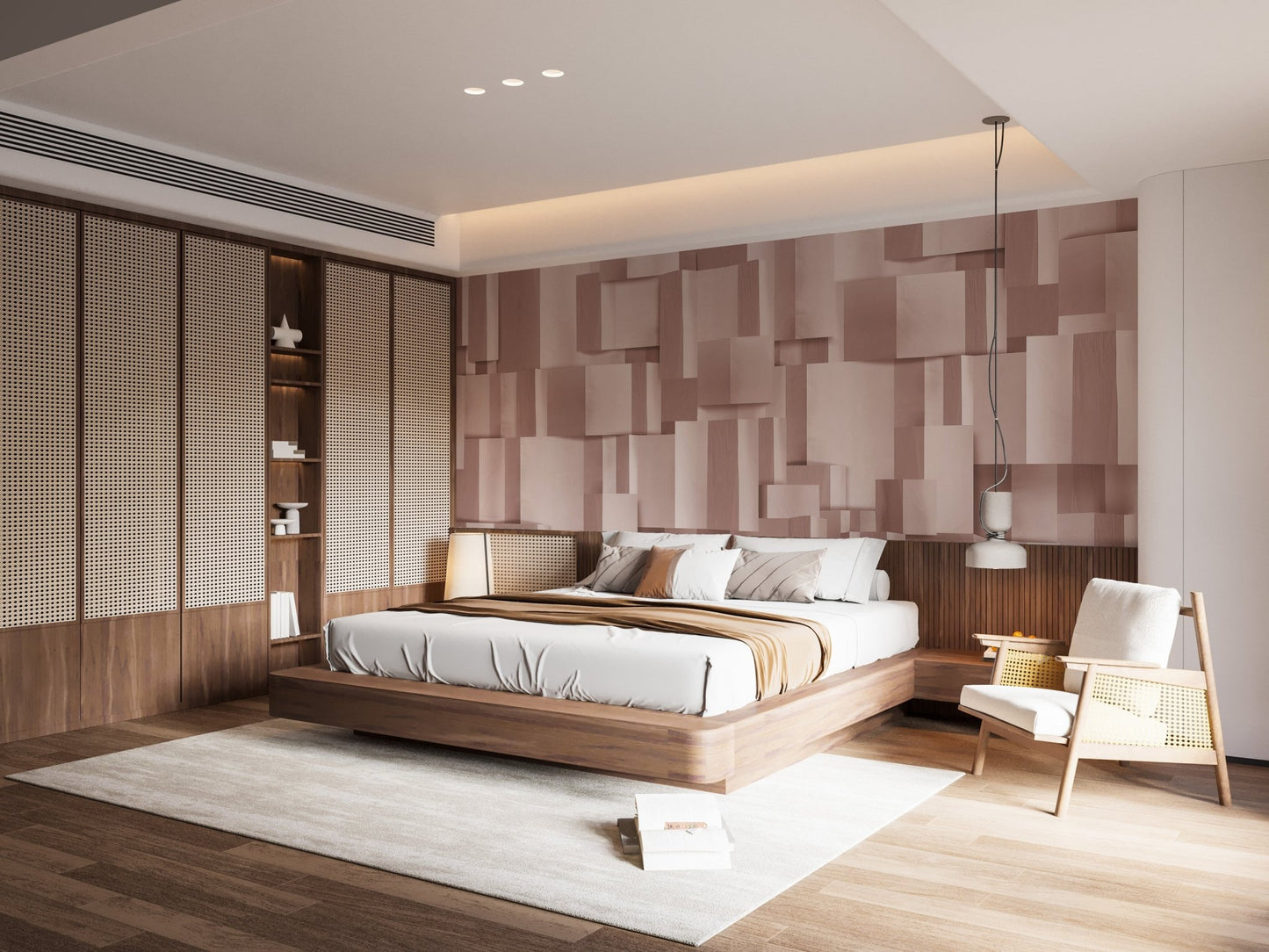 Textured Elegance Wallpaper Mural - Wallanza