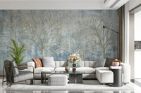 Textured Forest Wall Mural - Wallanza