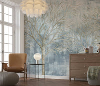 Textured Forest Wall Mural - Wallanza