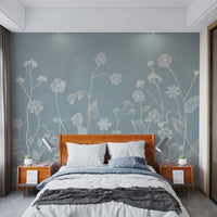 Textured Wildflower Wall Mural - Wallanza