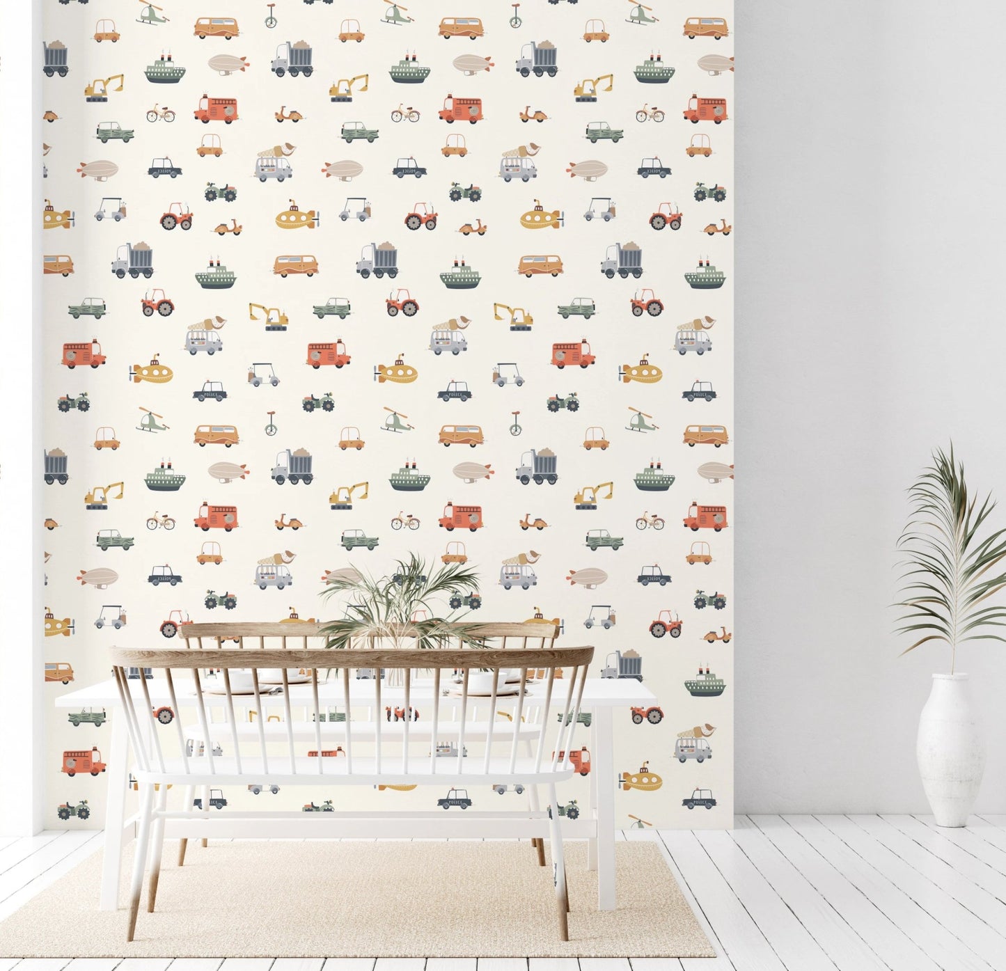 Whimsical yellow submarine art for nursery wall decor.